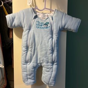 Baby Merlin’s Magic Sleepsuit Suit 3-6 Months Blue Cotton